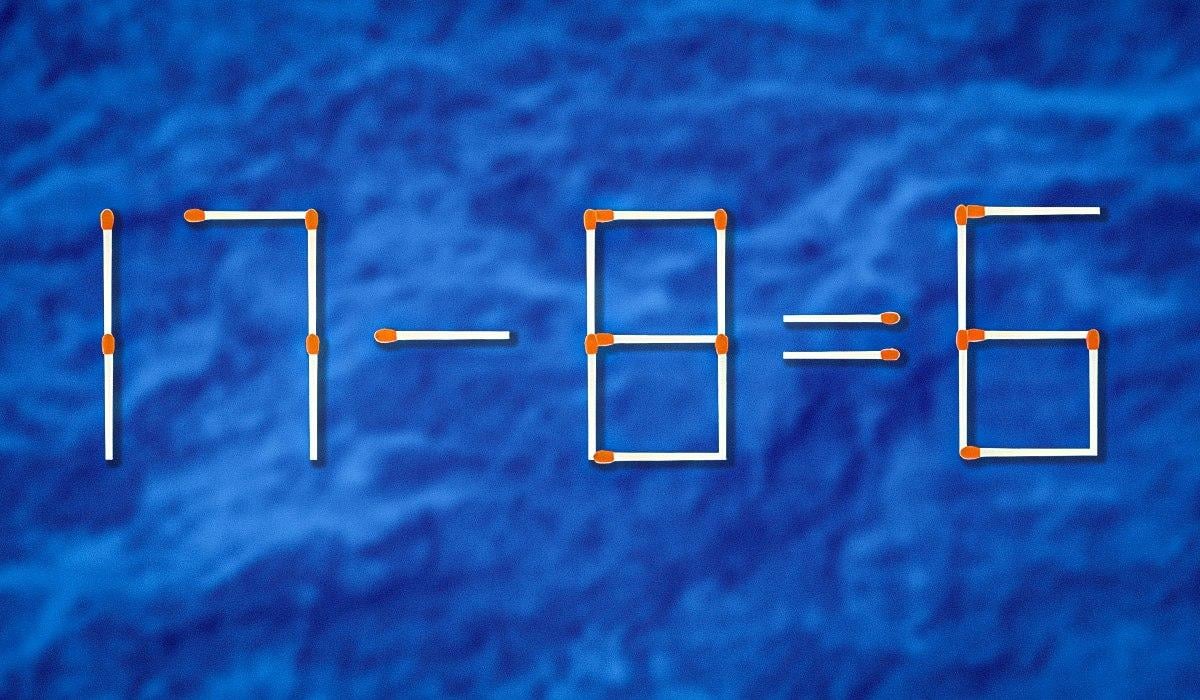 Welches Streichholz muss gezogen werden, damit die Gleichheit stimmt: ein anspruchsvolles Rätsel