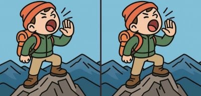 IQ-Test: Finde 3 Unterschiede im Bild des Jungen auf dem Berg in 29 Sekunden