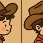 IQ-Test: Finde 3 Unterschiede in einem Bild von einem Cowboy