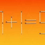 Welche 2 Streichhölzer sollen verschoben werden: 97% der Menschen können