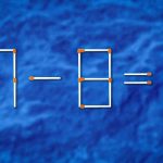 Welches Streichholz muss gezogen werden, damit die Gleichheit stimmt: ein